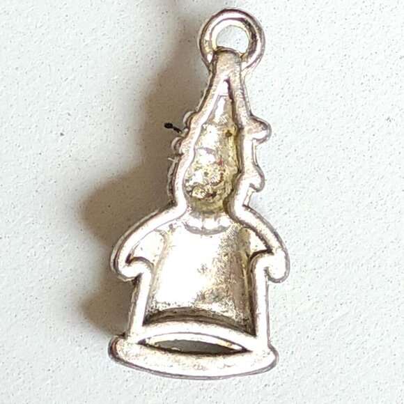 VINTAGE PADDINGTON BEAR Necklace Charm Pendant Silver Tone - Picture 2 of 2